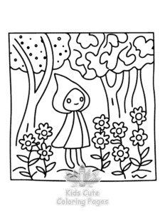 Secret Forest coloring page for boys, printable at home
