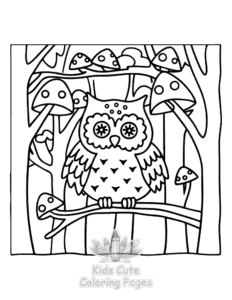 Secret Forest coloring page for classroom activities