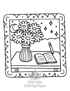 Self Love Girl Therapy coloring page for boys, printable at home