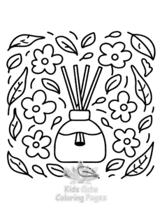 Simple Self Love Girl Therapy coloring page for toddlers