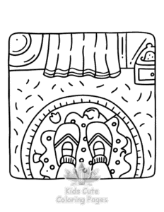 Free printable Self Love Girl Therapy coloring page for kids