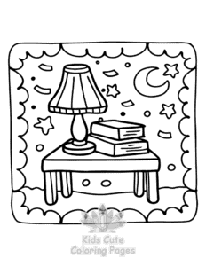 Simple Self Love Girl Therapy coloring page for toddlers