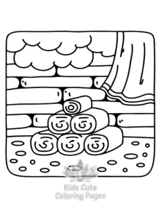 Simple Self Love Girl Therapy coloring page for toddlers