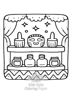 Easy Self Love Girl Therapy coloring sheet for young children
