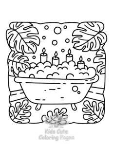 Self Love Girl Therapy coloring page for girls, free to print