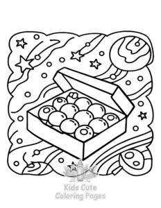 Simple Self Love Girl Therapy coloring page for toddlers