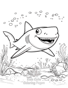 Free Shark coloring pages to print at home