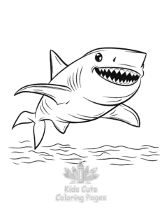 Free Shark coloring pages to print at home
