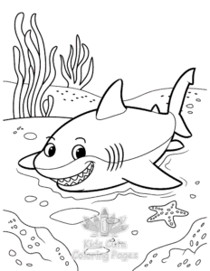 Free Shark coloring pages to print at home