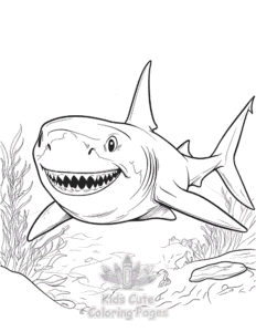 Free Shark coloring pages to print at home