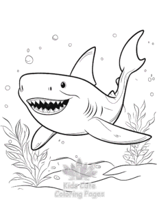 Free Shark coloring pages to print at home