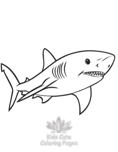 Free Shark coloring pages to print at home