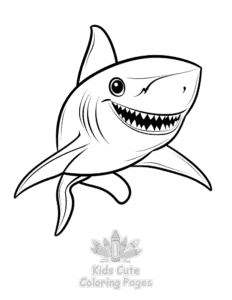 Free Shark coloring pages to print at home