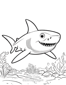Free Shark coloring pages to print at home