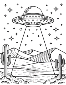 Free Space coloring pages to print at home