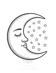 Printable Space coloring sheet for preschoolers