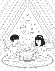 Easy Space coloring sheet for young children