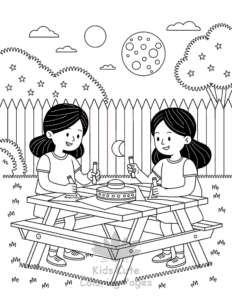 Free printable Space coloring page for kids
