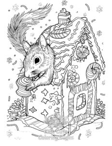 Free Squirrel coloring pages to print at home