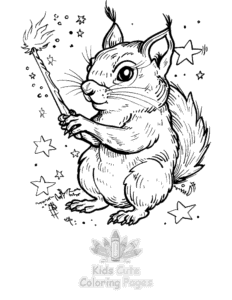 Free Squirrel coloring pages to print at home