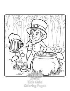 Free St Patricks coloring pages to print at home