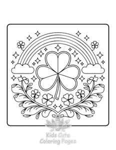 St Patricks coloring page for classroom activities