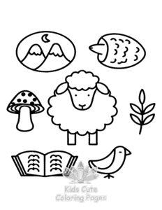 Dibujo de alivio del estrés para colorear para niños, para imprimir en casa