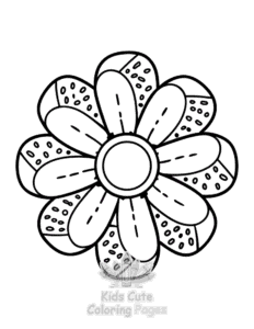 Dibujo de alivio del estrés para colorear para niñas, para imprimir gratis