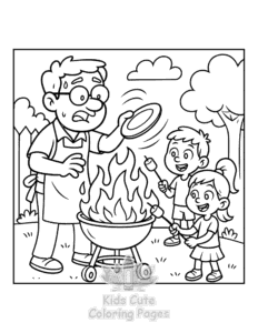 Easy Super DAD coloring sheet for young children