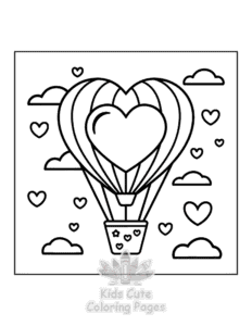 Printable Sweet Hearts coloring sheet for preschoolers