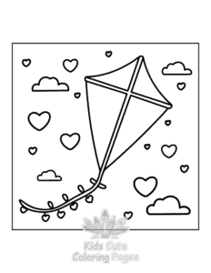 Free printable Sweet Hearts coloring page for kids