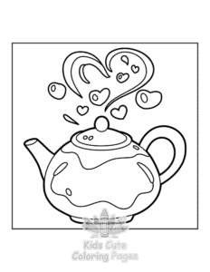 Free printable Sweet Hearts coloring page for kids