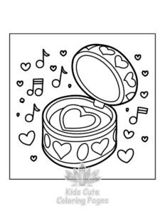 Easy Sweet Hearts coloring sheet for young children