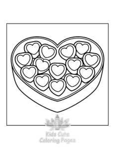 Free printable Sweet Hearts coloring page for kids