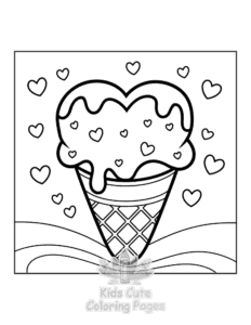 Free Sweet Hearts coloring pages to print at home