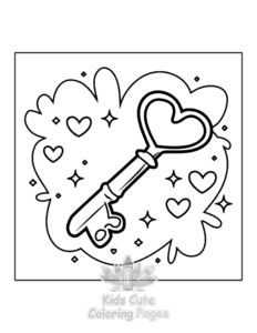Free Sweet Hearts coloring pages to print at home