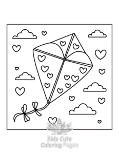 Easy Sweet Hearts coloring sheet for young children