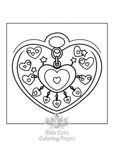 Printable Sweet Hearts coloring sheet for preschoolers