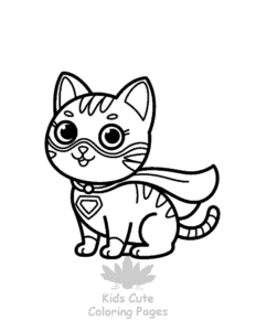 Free printable Tiny Cats coloring page for kids