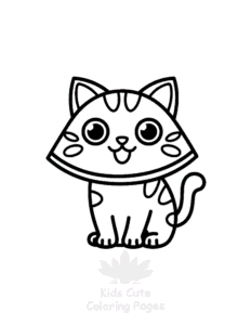 Tiny Cats coloring page for girls, free to print