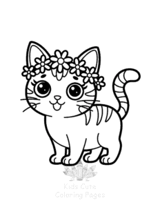 Free Tiny Cats coloring pages to print at home