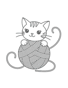 Free printable Tiny Cats coloring page for kids
