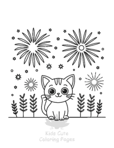 Tiny Cats coloring page for boys, printable at home
