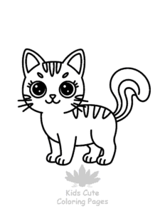Tiny Cats coloring page for girls, free to print