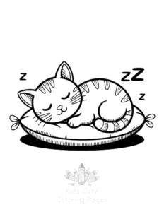 Free printable Tiny Cats coloring page for kids