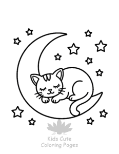 Tiny Cats coloring page for girls, free to print
