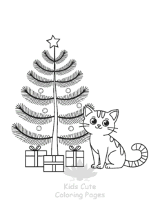 Free printable Tiny Cats coloring page for kids