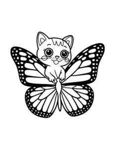 Tiny Cats coloring page for boys, printable at home