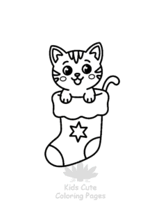 Easy Tiny Cats coloring sheet for young children