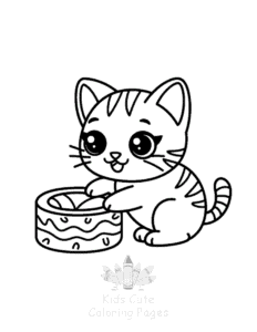 Free Tiny Cats coloring pages to print at home